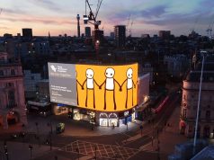Street Artist Stik Illuminates Piccadilly Lights