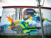 Max Sansing Sweet Freedom Mural in Sweden Max Sansing Sweden Mural 1