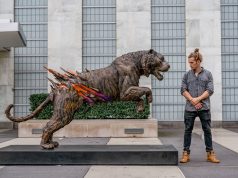 Sonny & Discovery Collaboration for Untied Nations Building Sonny Bronze Tiger at UN